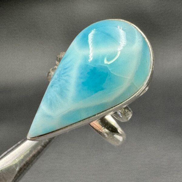 Bague en Larimar de République Dominicaine (réf blar17) – Image 2