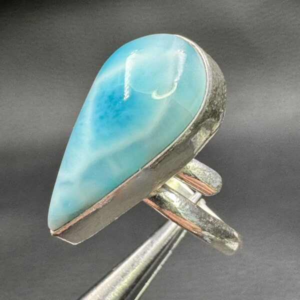 Bague en Larimar de République Dominicaine (réf blar17) – Image 3