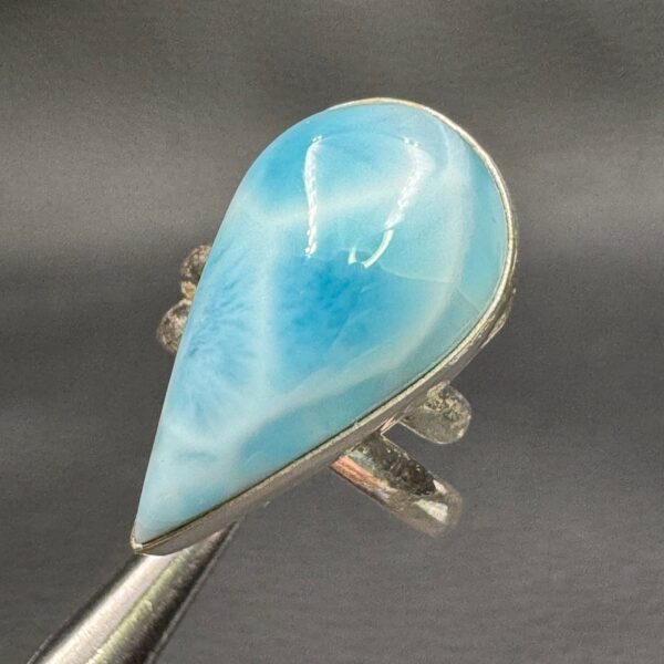 Bague en Larimar de République Dominicaine (réf blar17) – Image 4