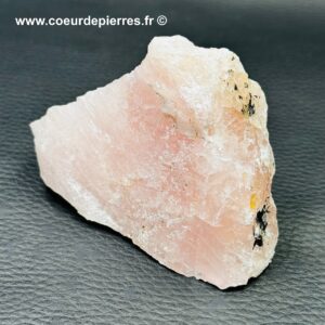 Bloc brut de quartz rose de Madagascar (réf prb3)