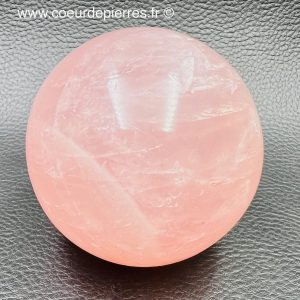Sphère en quartz rose de Madagascar 0,430 kg (Réf sqr13)