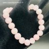 Bracelet Quartz Rose Dépolie "perles 8mm" – Image 3
