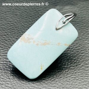 Pendentif turquoise “Dickite” de Madagascar “grand modèle” (réf pt8)