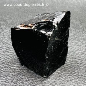 Obsidienne noire brute “larme d’apache” du Mexique (réf ob4)
