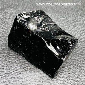 Obsidienne noire brute “larme d’apache” du Mexique (réf ob10)