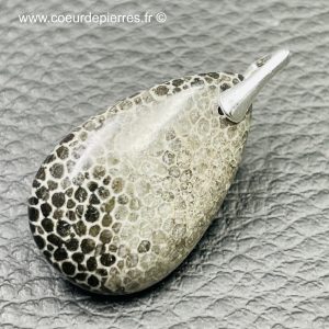 Pendentif corail fossile de Malaisie (réf pco2)