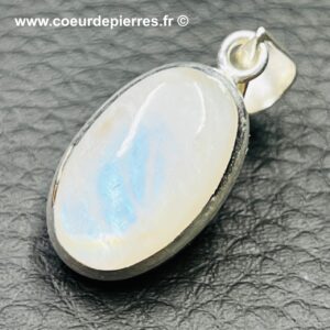 Pendentif en péristérite (labradorite blanche) (réf ppl3)