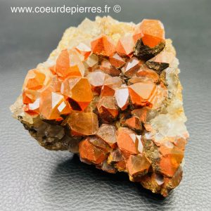 Druse de quartz hematoïde de 0,259 Kg du Puy de Dôme, France (réf dqh2)