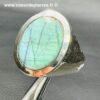 Chevalière en Labradorite (réf bla29) – Image 3