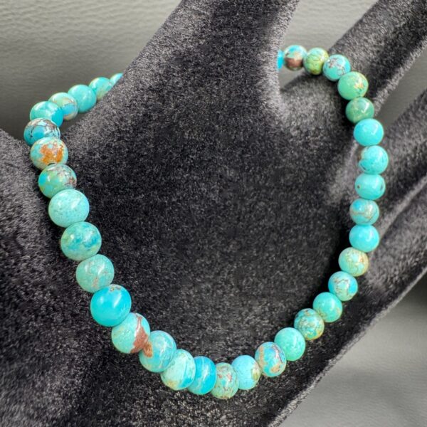 Bracelet en Turquoise du Tibet "Perles de 4mm" (réf bct1) – Image 2