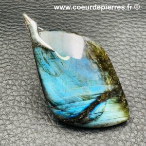 Pendentif Labradorite Bleu Lagon