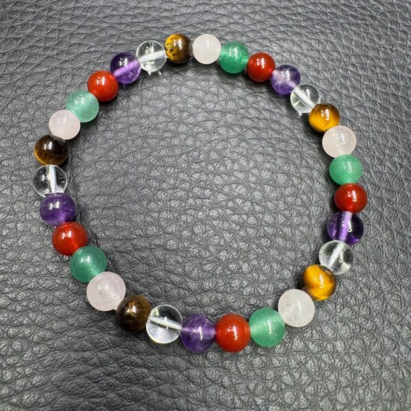 Bracelet sept chakras "perles 6mm" (ref b7c3) – Image 3