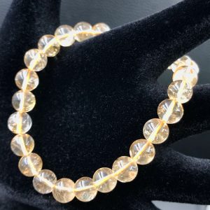 Bracelet en citrine de Madagascar « perles de 8 mm »