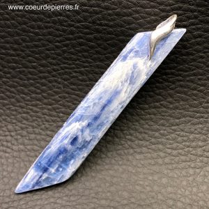 Pendentif cyanite bleue du Brésil « grand modèle » (réf cy2)