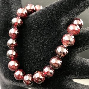 Bracelet en grenat « perles de 8 mm »