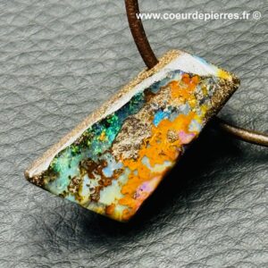 Pendentif Opale Boulder d’Australie (ref po97)