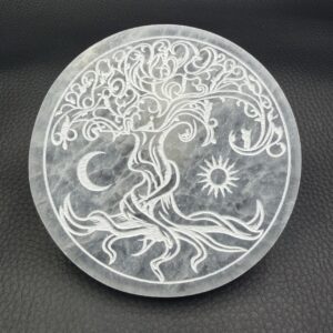 Plaque de Rechargement Arbre de Vie en Sélénite