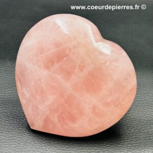 Coeur en quartz rose de Madagascar de 0,423Kg (réf cqr7)