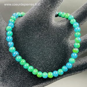 Bracelet en chrysocolle du Congo « perles 4mm »