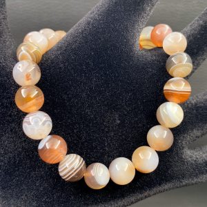 Bracelet en agate multicolore naturelle “perles de 8mm”
