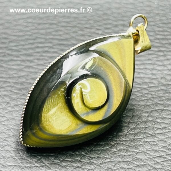 pendentif obsidienne oeil celeste
