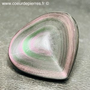 Coeur en obsidienne oeil céleste du Mexique de 0,091kg(réf boc7)