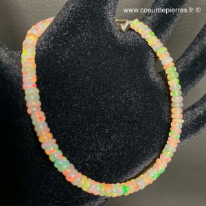 Bracelet perles facettée en opale Welo D’Ethiopie « rare »