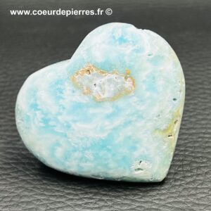Aragonite bleue du Pakistan “coeur” (réf ago29)