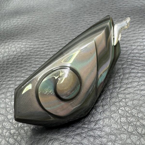 Pendentif Obsidienne Oeil Céleste « suprême » Mexique (réf ooc7) – Image 4