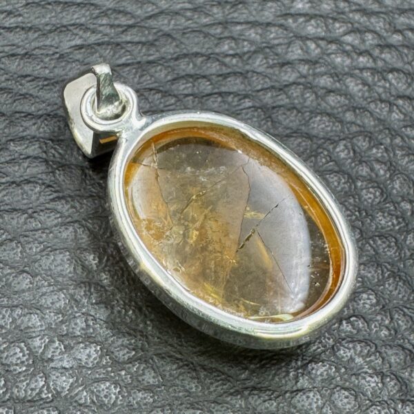 Pendentif citrine naturelle de Madagascar (réf ci7) – Image 3