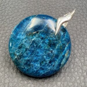 Pendentif en Apatite Bleue