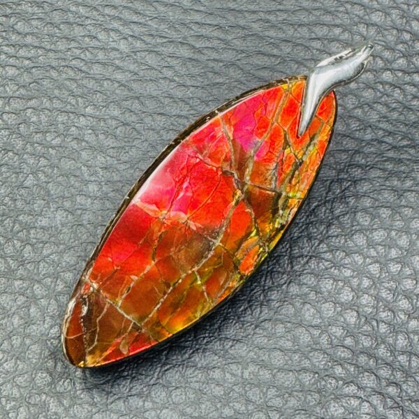 Pendentif en ammolite du Canada (réf amol4) – Image 2