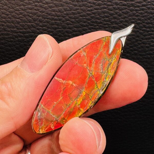 Pendentif en ammolite du Canada (réf amol4) – Image 5