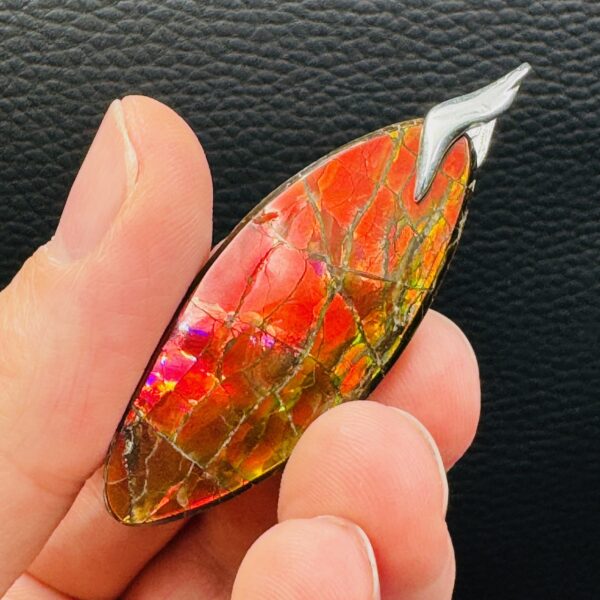 Pendentif en ammolite du Canada (réf amol4) – Image 6