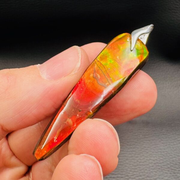 Pendentif en Ammolite du Canada 52,5 carats (réf amol9) – Image 6