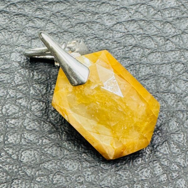 Pendentif en Saphir Jaune du Sri Lanka (réf sa13) – Image 3