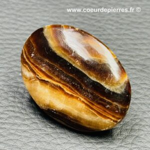 Aragonite brune du Pakistan “galet” (réf ago19)