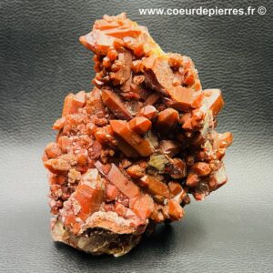 Druse de quartz hematoïde du Maroc (réf dqh3)