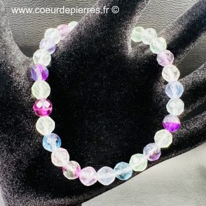 Bracelet en fluorite de Chine « perles de 6mm » facettées