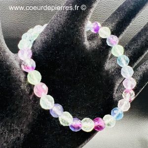 Bracelet en fluorite de Chine “perles 6mm facettées”