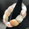 Bracelet plaquettes en agate multicolores naturelle du Botswana (réf bpab1) – Image 2