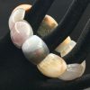 Bracelet plaquettes en agate multicolores naturelle du Botswana (réf bpab1) – Image 3