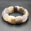 Bracelet plaquettes en agate multicolores naturelle du Botswana (réf bpab1) – Image 4