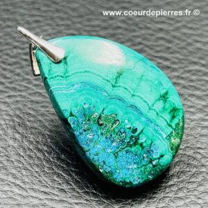 Pendentif en chrysocolle du Congo (réf c21)