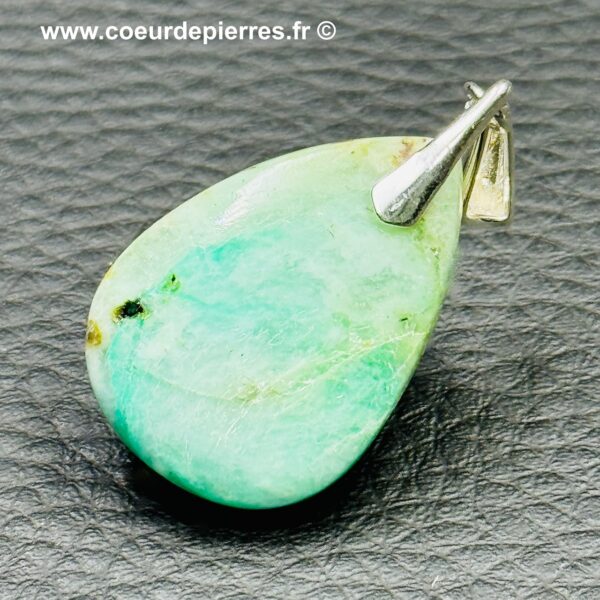 Pendentif en opale verte Péruvienne
