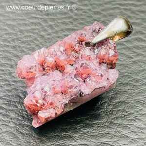 Pendentif en druse de cobaltocalcite du Congo (réf cob5)