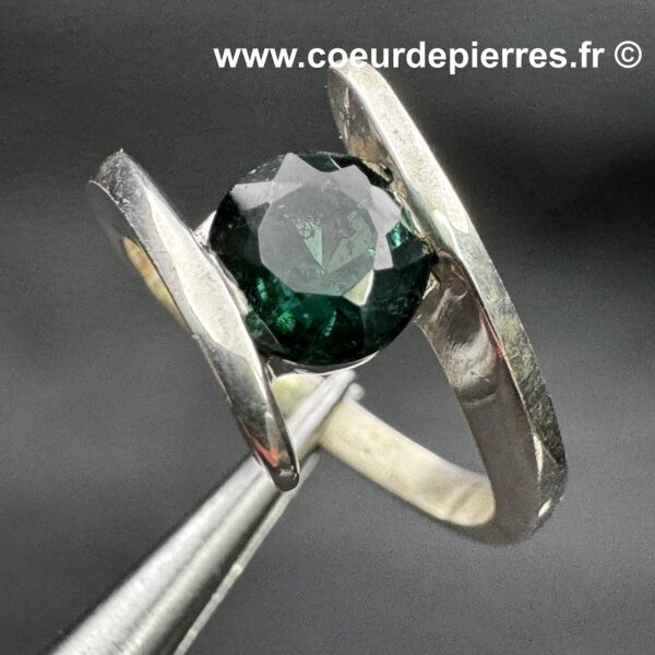 Bague en Tourmaline Bleue Indicolite "Taille 54" (réf bat17) – Image 2
