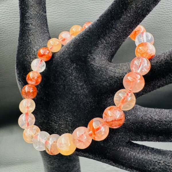 Bracelet en Quartz Hématoide "perles de 8mm" – Image 2