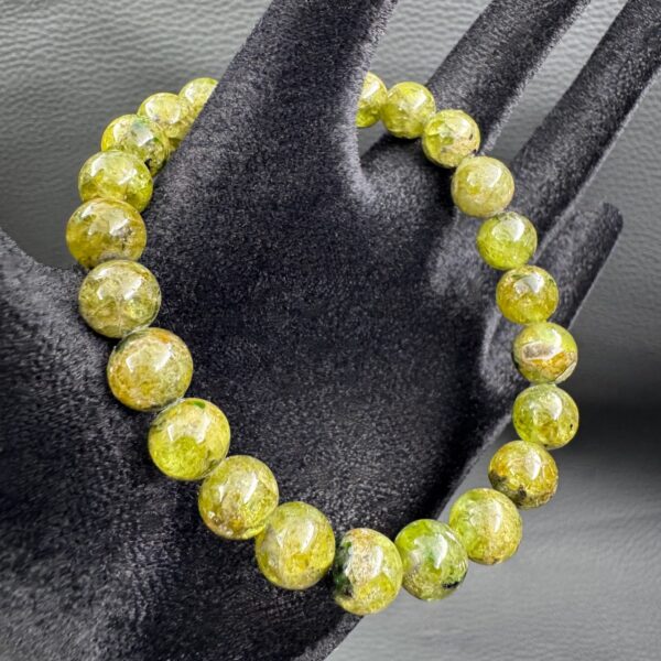 Bracelet en Péridot d'Égypte "perles de 8mm" – Image 2