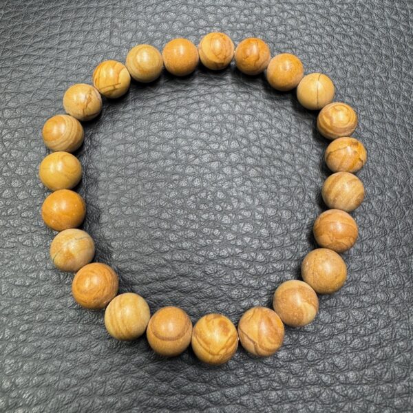 Bracelet en Jaspe Bois "perles 8mm" – Image 3